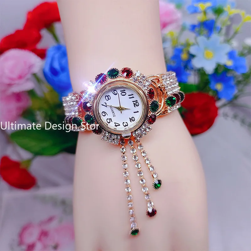 Fashion Women Watch with Shiny Diamond Watch Ladies Luxury Brand Ladies Casual Women Bracelet Crystal Watches Relogio Feminino