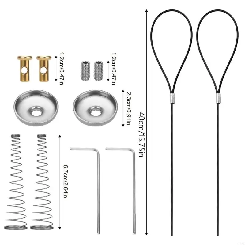 Weatherproof Gate Latches Cable Pulls 2pcs 쉬운 설치 액세서리 C7AC