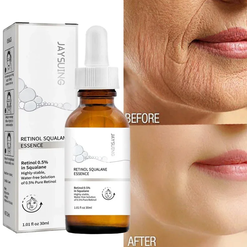 Pure Retinol Wrinkle Remover Face Serum Fade Fine Lines Anti-aging Essence Deep Moisturizing Whitening Firming Repair Skin Care