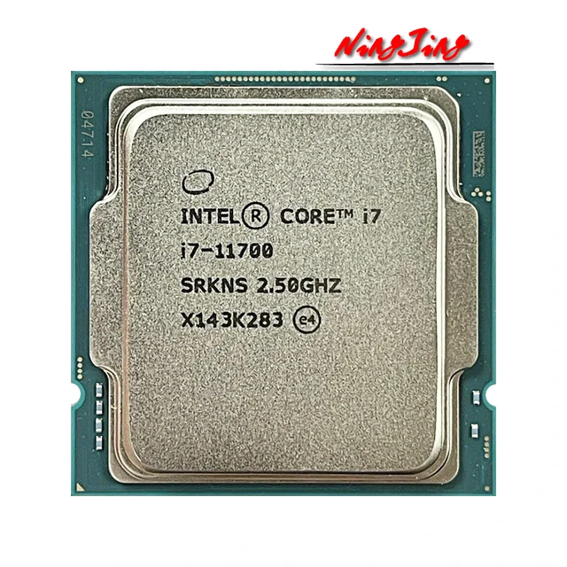 Intelコアi7-11700, 2.5 GHz,8コア,16スレッド,l3 = 16m, 65w, lga 1200,新しいファンなし -  AliExpress