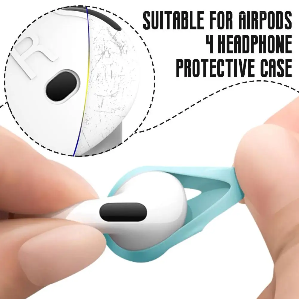 Ultra-thin Eartips For AirPods 4 Silicone Tips Anti-slip Earphone Cover Anti-fall Earplugs Anti-allergy Ear Caps Headphone N5N1