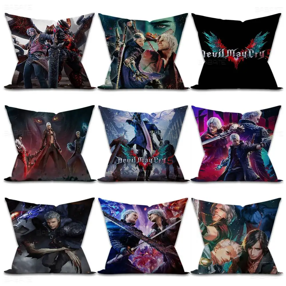 

Чехол для подушки Game D-Devil M-May C-Cry, полиэстеровые подушки для дивана, декоративные подушки, декоративные наволочки для дома