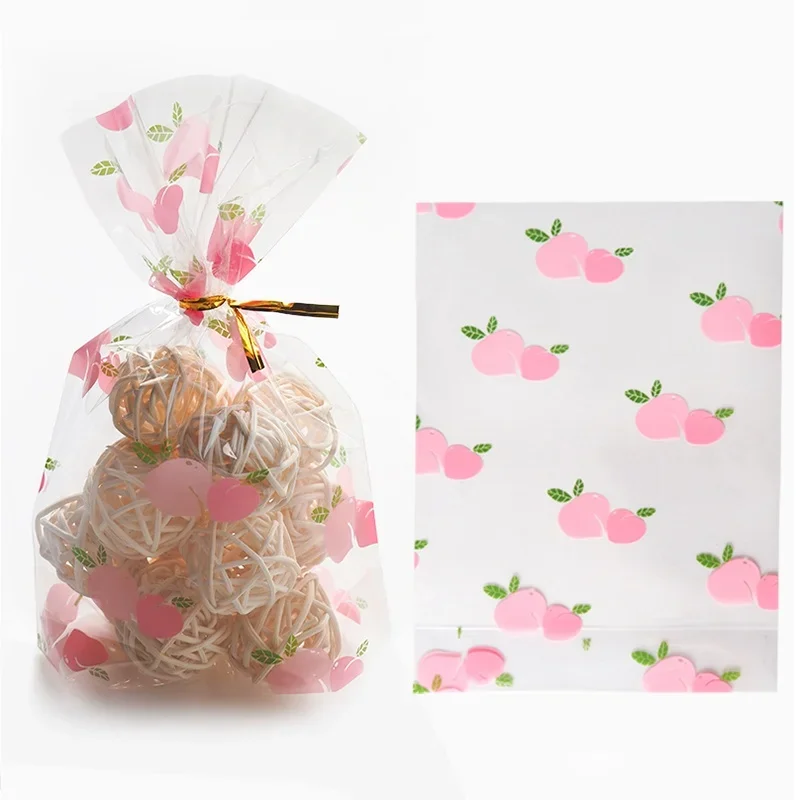 

50PCS Color Open Top DIY Wedding Party Birthday Kindergarten Bakery Cookies Snack Biscuit Candy Popcorn Gift Packaging Pouches