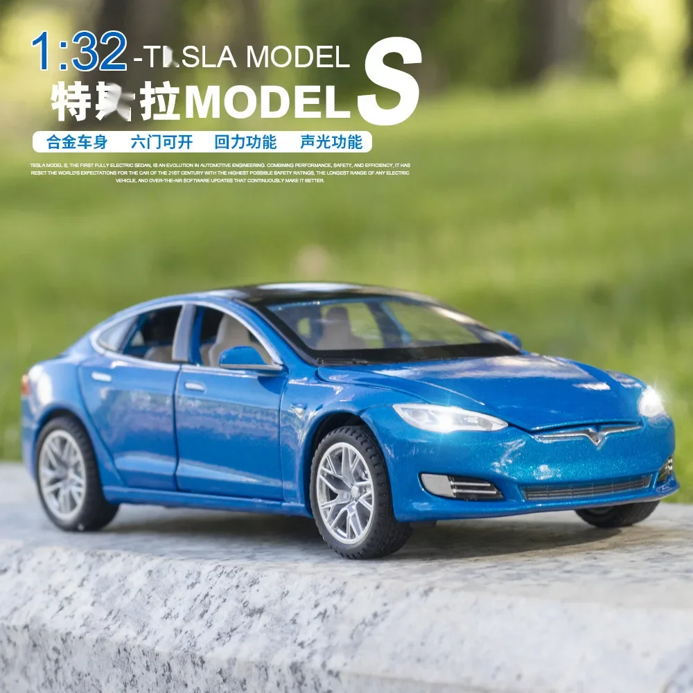 1:32 Tesla MODEL S Alloy Car Model Diecasts Toy Vehicles Toy Cars Kid Toys For Children Christmas Gifts Boy Toy A310