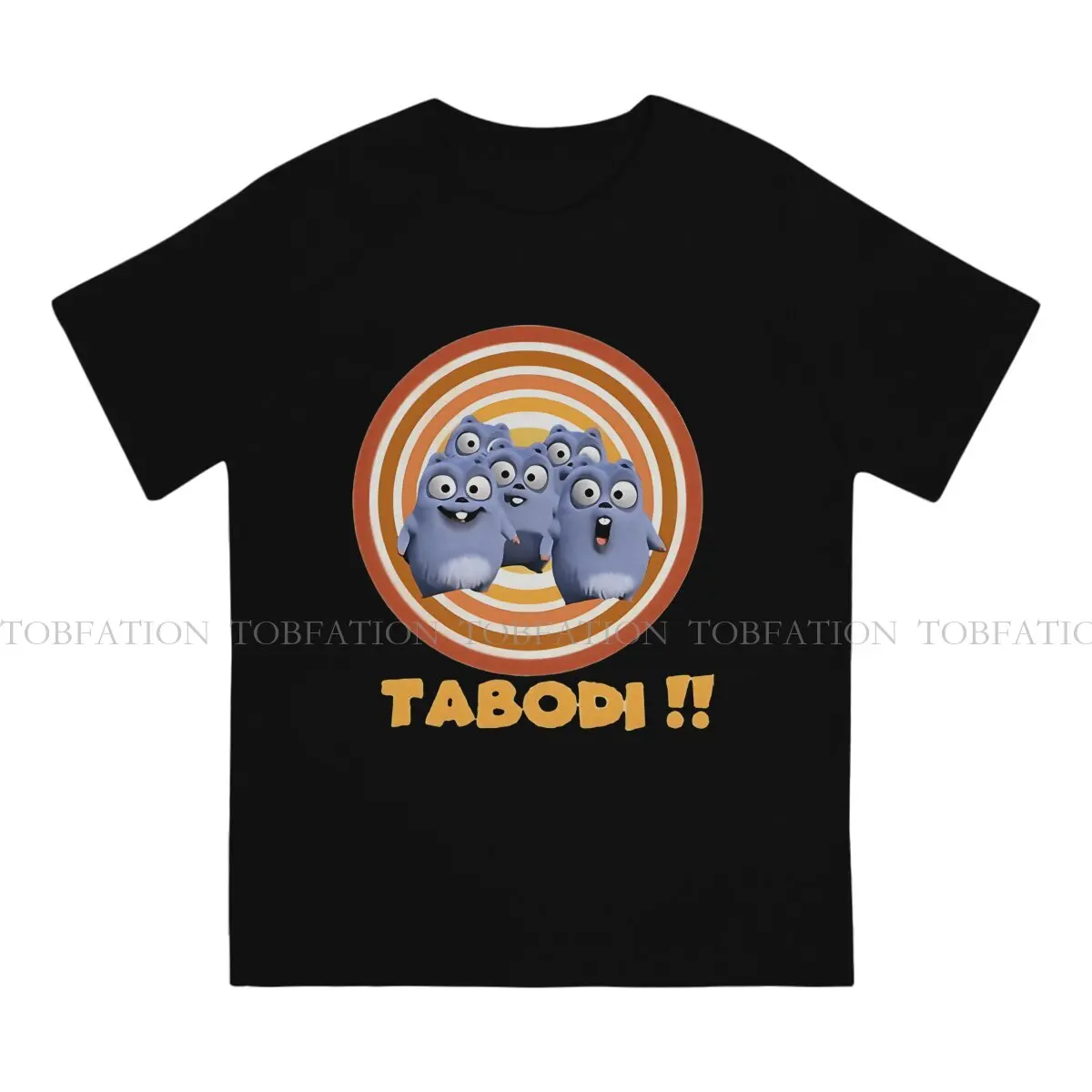 Tabody Cartoon O Neck TShirt Grizzy And The Lemmings Pure Cotton Original T Shirt Men Clothes Fashion Fluffy Hot Sale