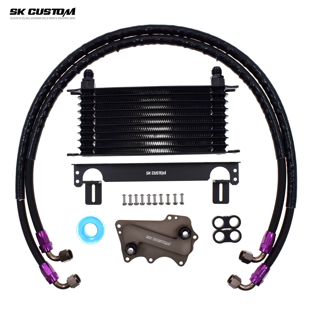 SK CUSTOM Oil Cooler Kit For BMW 5 Series X3 X4 X5 G30 G05 G01 G02 G29 B58 3.0T Engine Oil Cooling Kit Car Modification Radiator