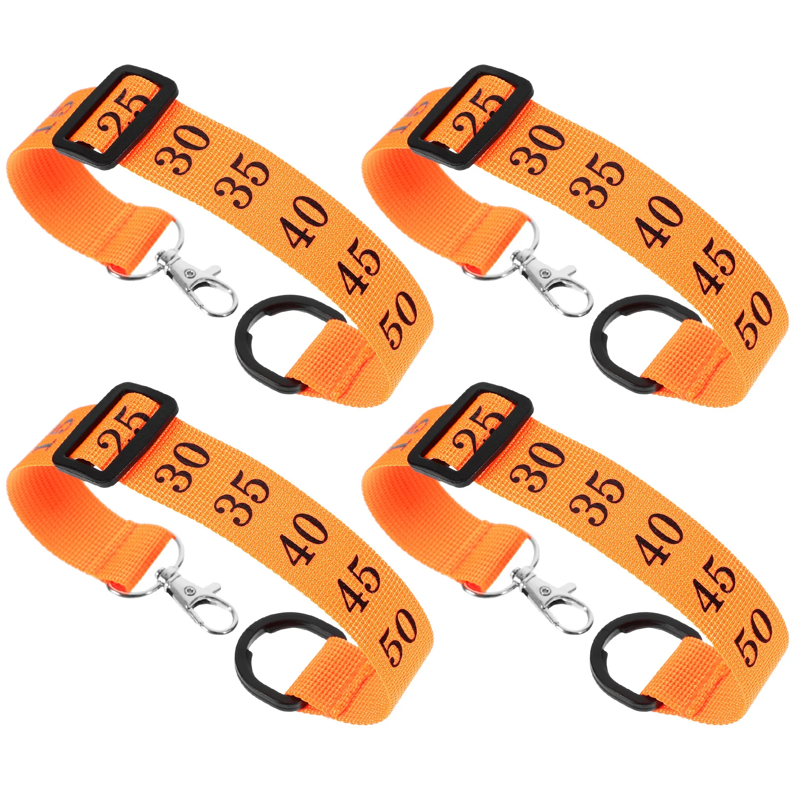 4Pcs Football Referee Chain Clips Numbered Wristband Durable Nylon Alloy Plastic Comfortable Grip Referee Accessories