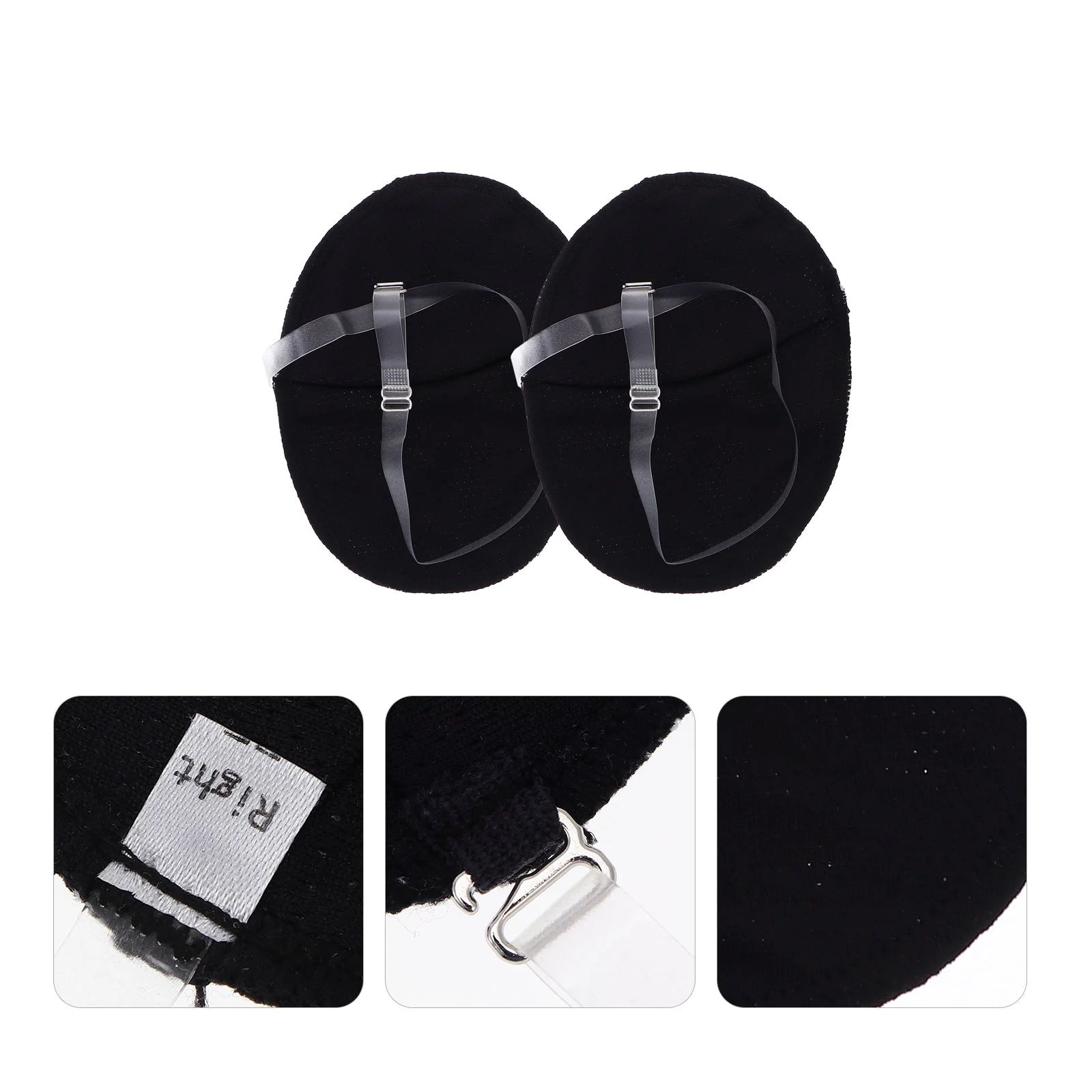 Tank Top Underarm Sweat Pads Armpit Perspiration Sports Guards Reusable Black Cotton for Man