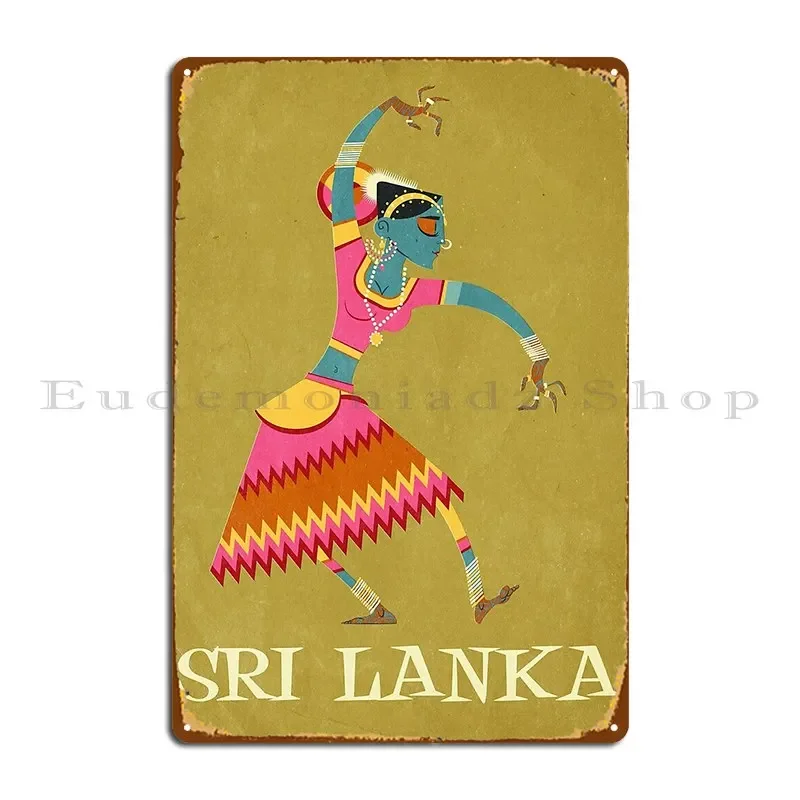 Sri Lanka Metal Plaque Poster designer Club Party Party Living Room Tin Sign Poster