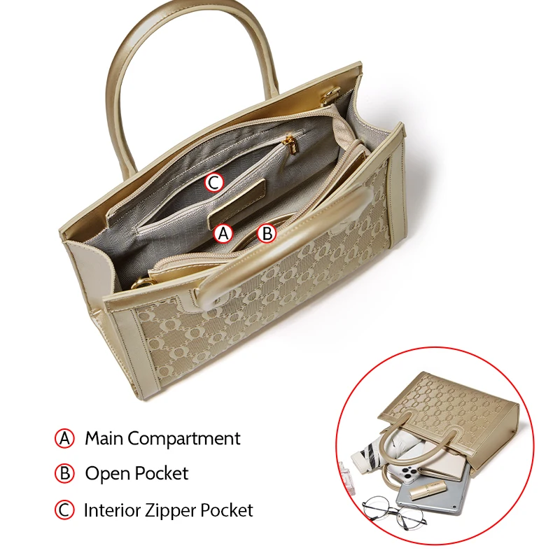 Imagem -03 - Bolsa de Couro Foxer-split Feminina Bolsa de Trabalho Feminina Bolsa Pequena Viajante Luxo Feminino Bolsa de Ombro Tiracolo Alta Qualidade