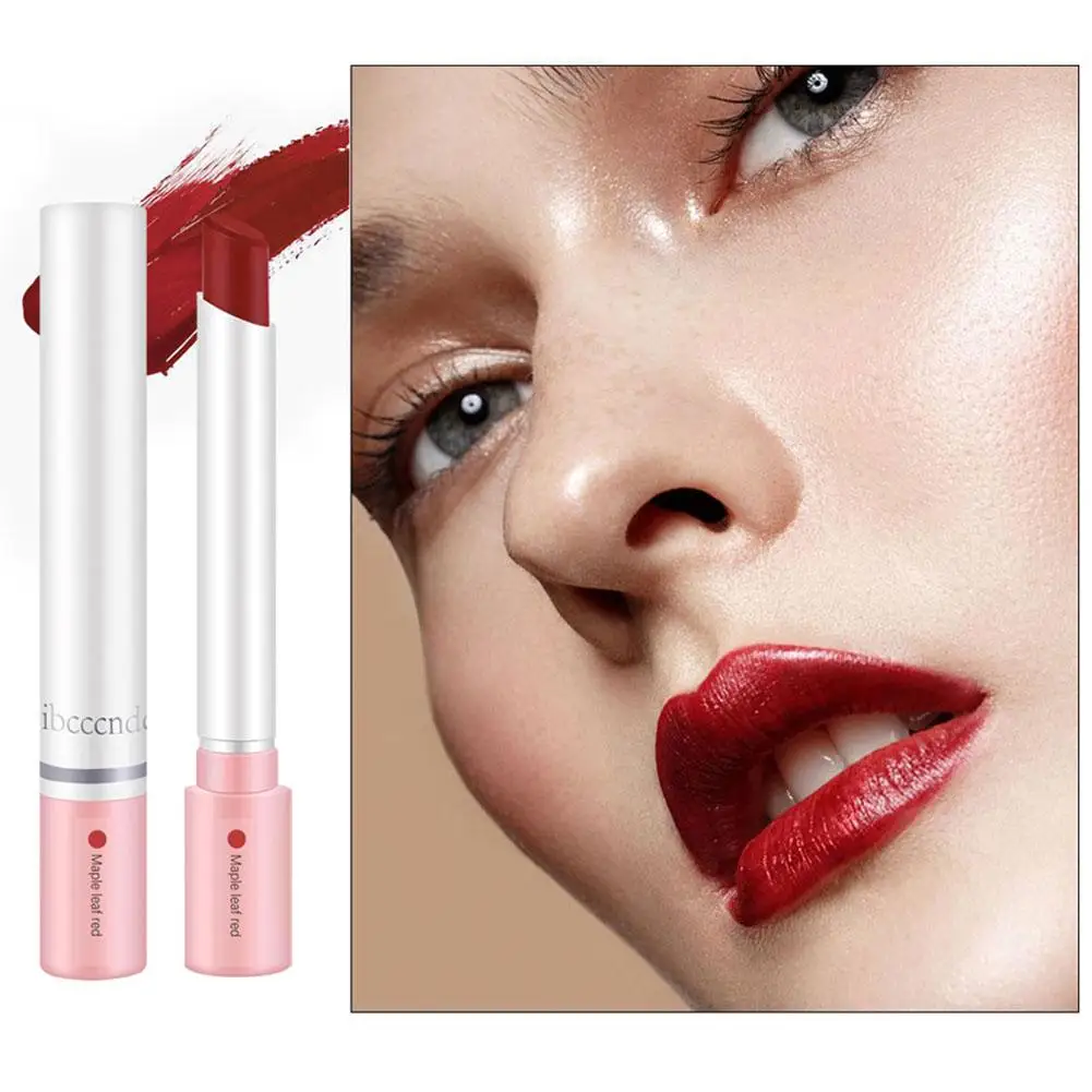 Cigarette Velvet Matte Lipstick, de longa duração, copo impermeável, antiaderente, lábios vermelhos nude sexy, maquiagem cosméticos, 4pcs por conjunto