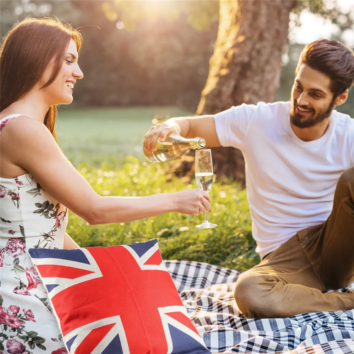 British Vintage Style Union Jack Flag Throw Pillow Case, Pillowcase HOT