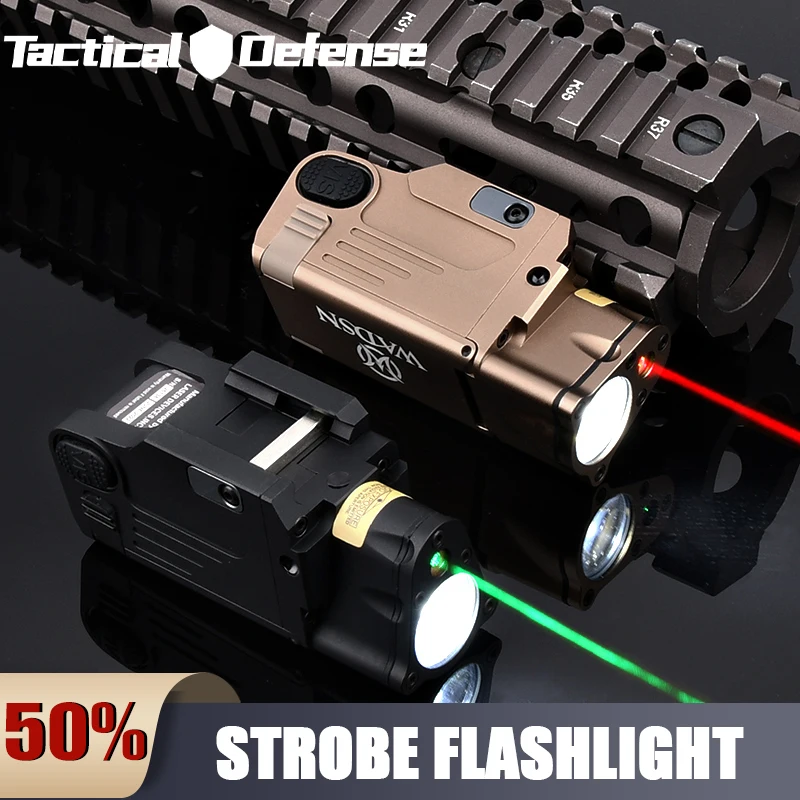 

Тактический фонарь WADSNTactical SBAL PL с белым светом и стробоскопом, постоянный красный/зеленый лазерный целеуказатель для охоты, подвесной, светодиодный, для страйкбола и охоты