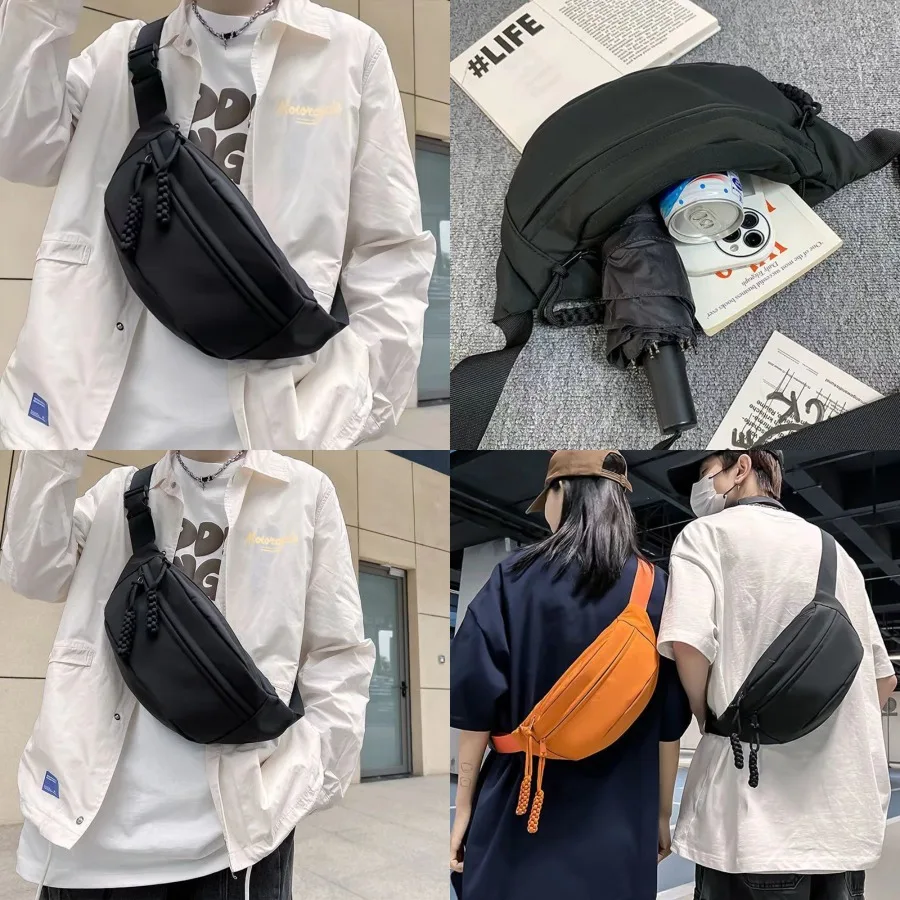 

【New style】Chest bag men's new small shoulder single-shoulder backborn -shoulder sports trend waist women's hot sales direct sa