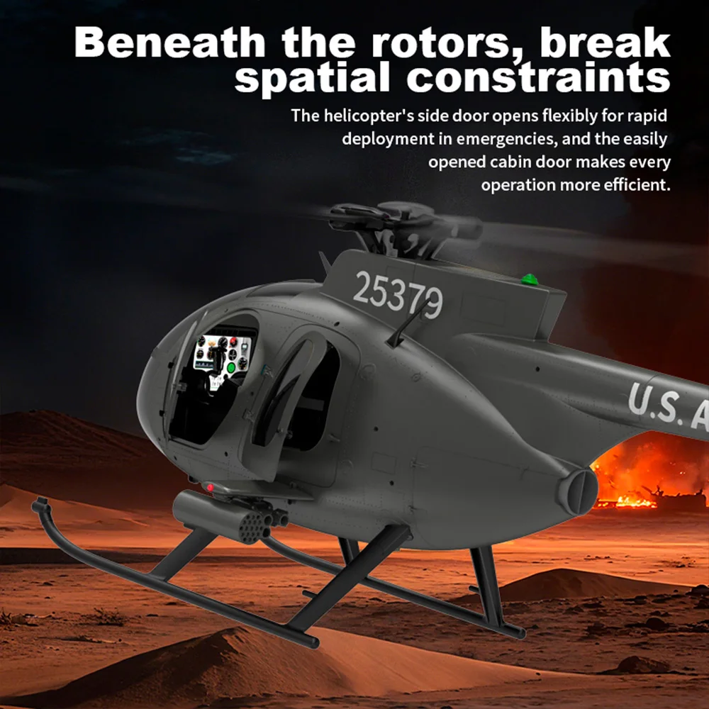 YUXIANG F119S(MD500) Helicopter 9CH GPS 1/16 Optical Flow +LiDAR TOF/Altitude Hold Dual Brushless 350m 18Min Fight RC Airplane