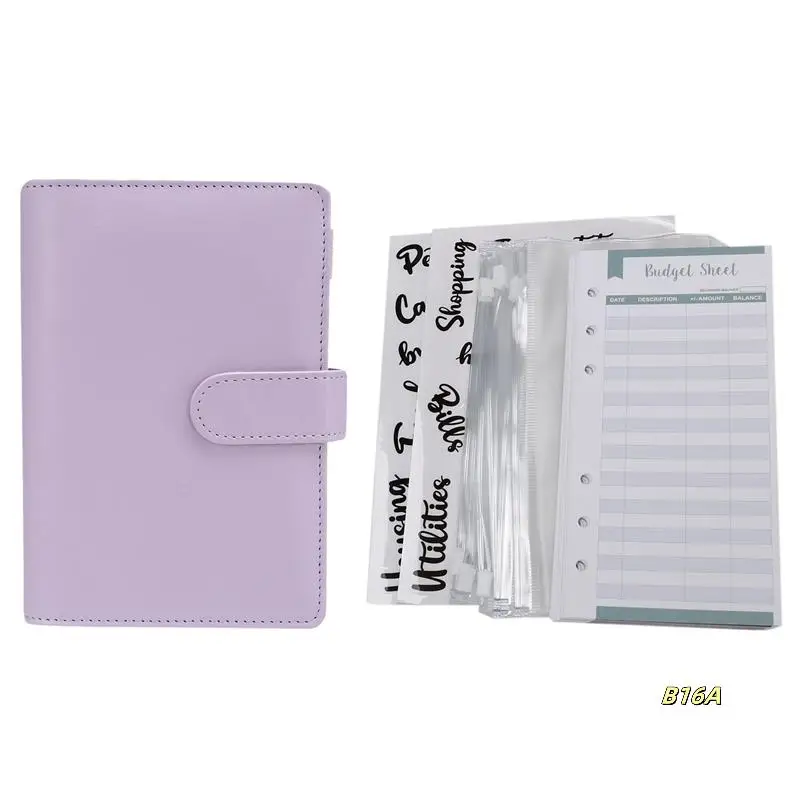 2X Cash Envelopes For Budgeting,A6 Budget Binder,Binder Pockets,Expense Budget Sheets,Money Folder Wallet Organiser