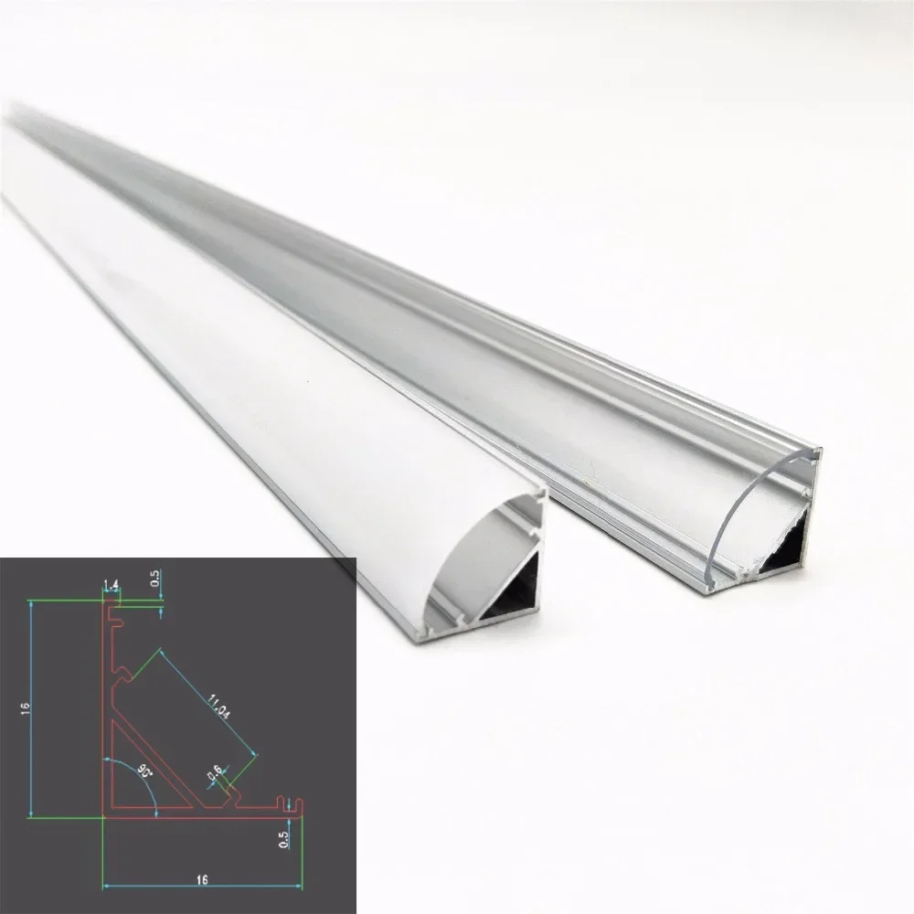 30M 100M 3.3ft V LED Aluminum Channel PC Cover, Complete Mounting Accessories,Suit 12MM 3528, 5050 & 5630 LED Strip Profile 50M