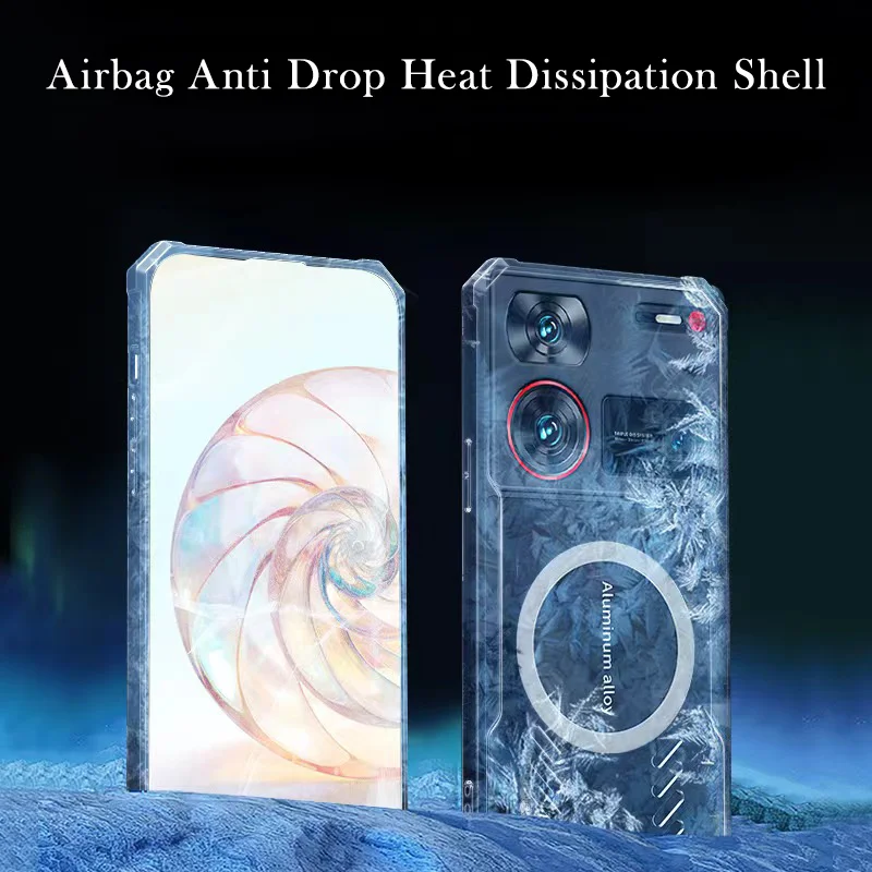 Original Case For ZTE Nubia Z60 Ultra Wireless Charging Back Cover Case For ZTE Z50 Z50S Pro Heat Dissipation Shell