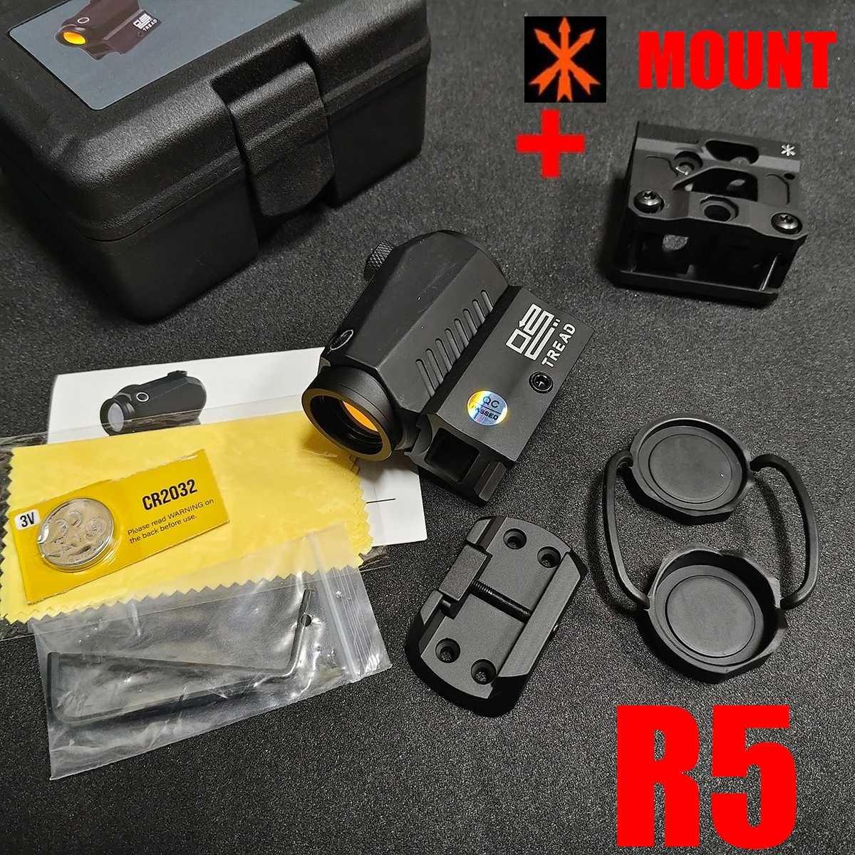 

Tactical R5 1x20mm Red Dot Sight Riser Unity Mount Holographic Reflex Compact 2 MOA Riflescope Hunting Scope Precision Optics