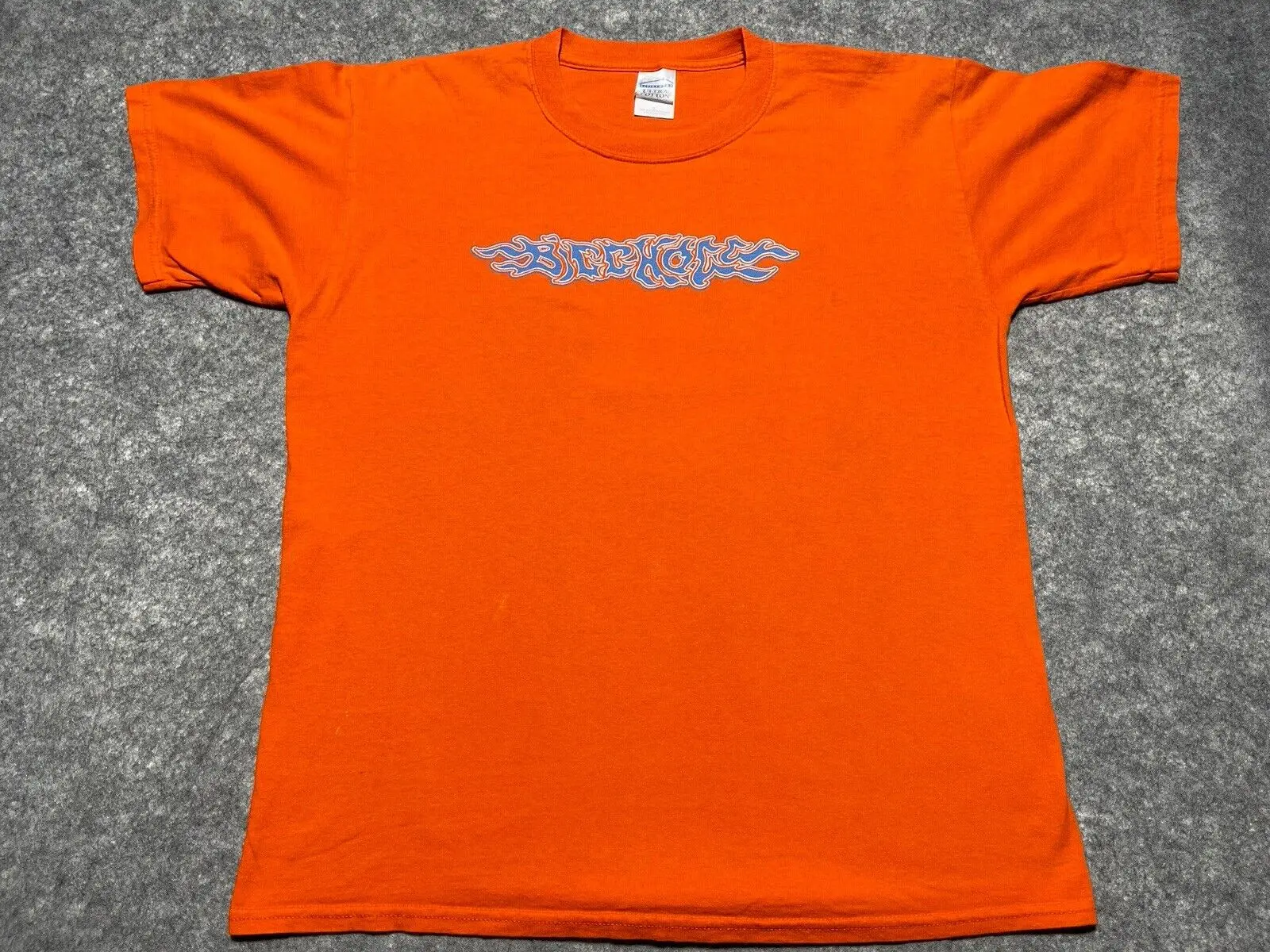 VINTAGE BIG HOGG Clothing Co Large Boar Orange Shirt