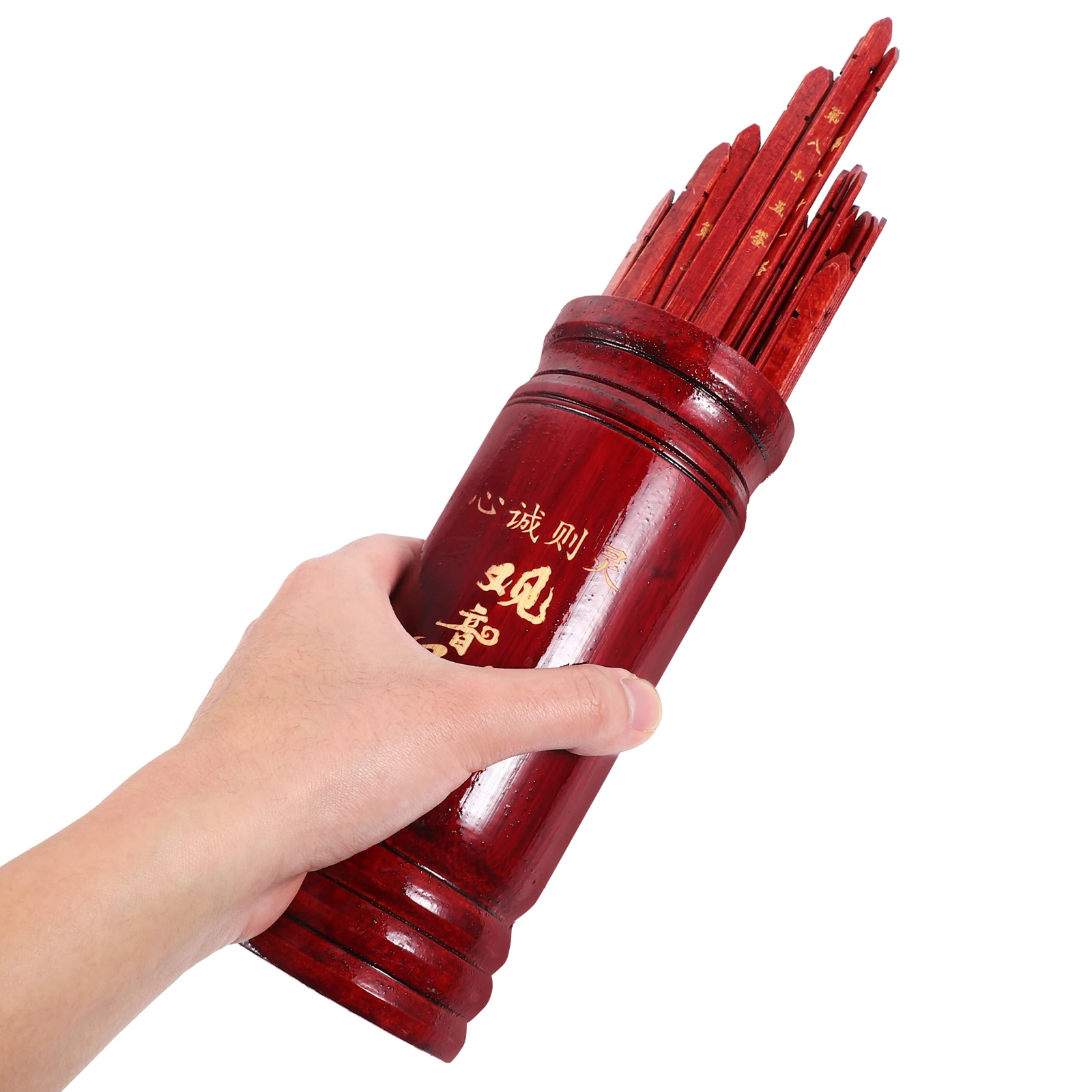 

1 Set Chinese Fortune Sticks Divination Game Kit Wooden Fortune Telling Sticks For Family Temples Occasions Divination Prop
