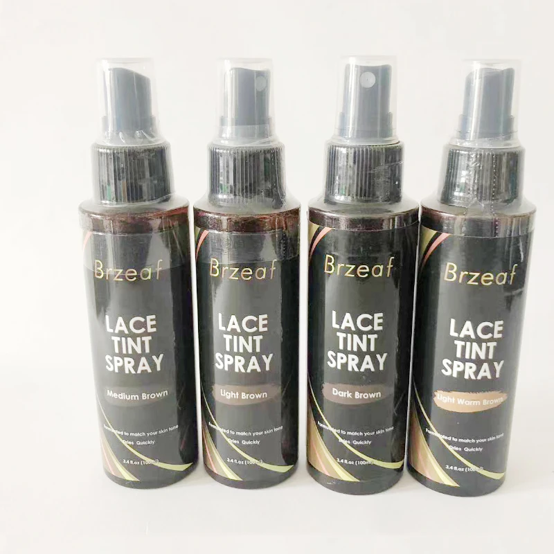 Lace Tint Spray For Lace Wigs Dark Brown Middle Brown Light Brown Lace Tint Spray For Closures, Wigs And Closure Front 100M