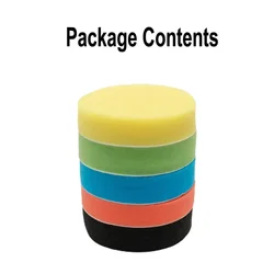 Flat Sponge Buff Buffing Pads Polishing Kit Car Polisher 75/100/125/180mm Household Polish Tools Replacement Accessories