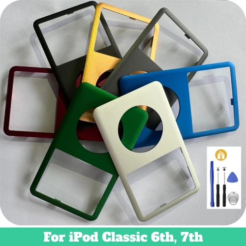 Imagen 2 del producto Cubierta de Metal de repuesto para Panel frontal de iPod Classic, color rojo, Morado, verde y plateado, 6th, 6th, 7th, 7th Gen, 7,5th Gen, 80GB, 120GB, 160GB