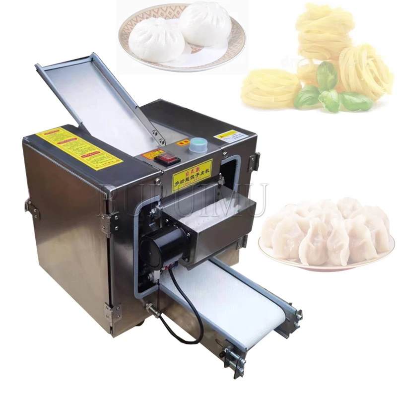 

140W Pressing Flour Machine Noodle Thickness Maker Household Stainless Steel Dumpling Skin Pressing Kneading Machine