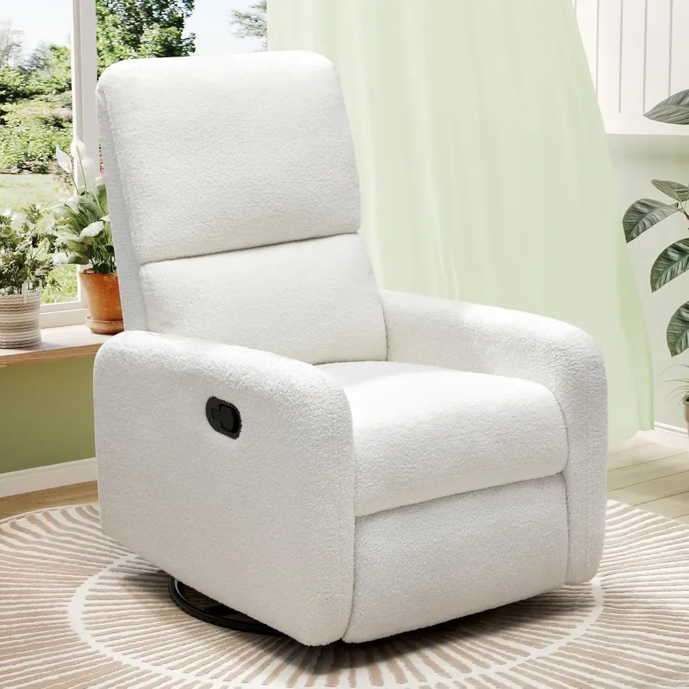 

Swivel Rocking Chair, Massage Rocker Recliner with High Back for Living Room Bedroom, Sturdy and Durable, Glider Chairs