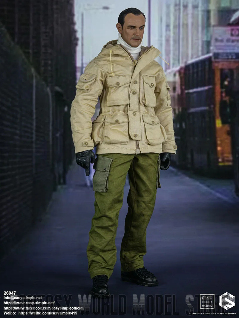 Modèle de figurine d'action Easy & Simple ES 26047, soldat masculin, opération urbaine, sniper, saut l'allemand, version trempée, ensemble complet, 12 en effet, échelle 1/6