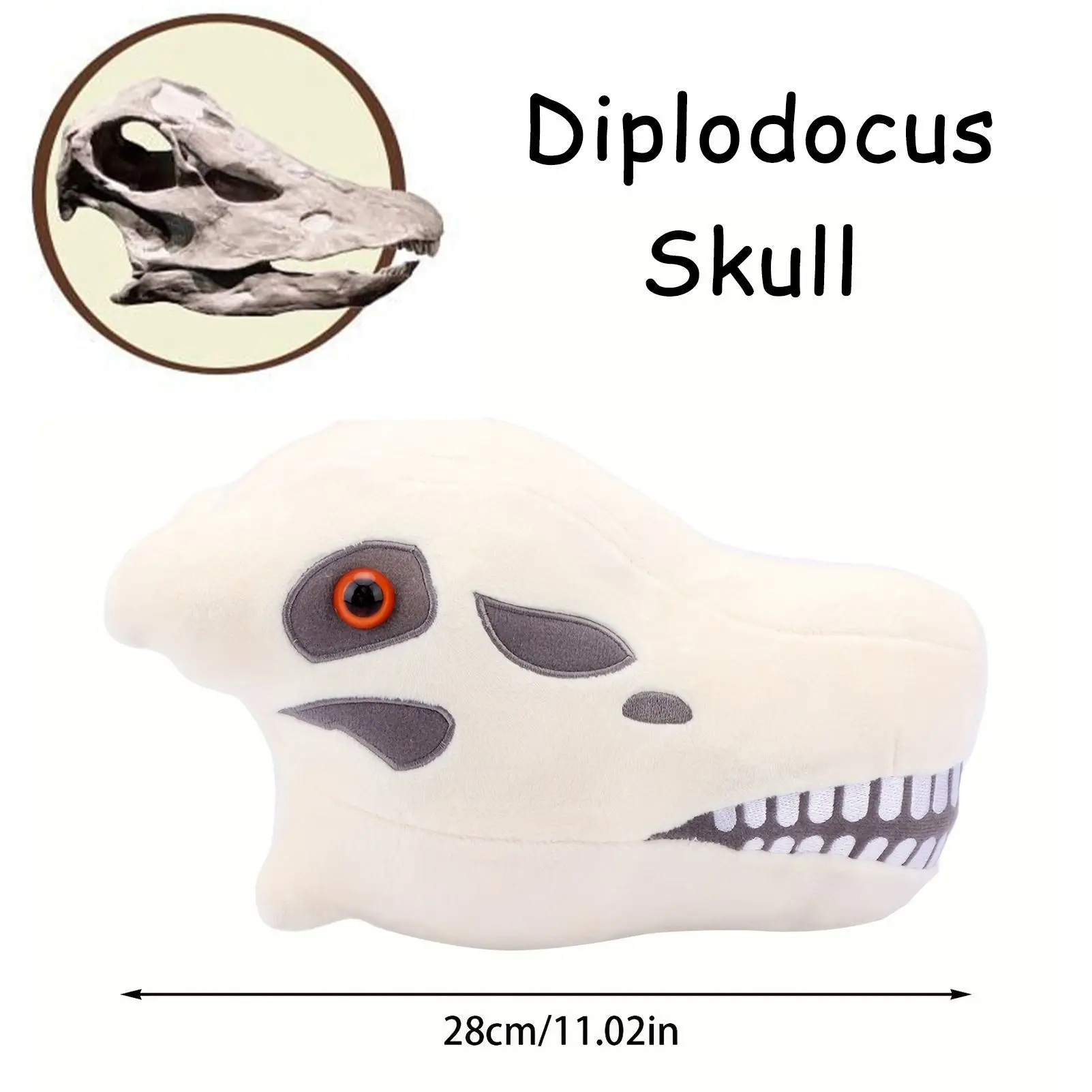 Pluszowa czaszka dinozaura, pluszaki z foszulkami, pluszowa figurka czaszki riceratopsa, wypchane lalki, tyranozaur, kreatywny puszysty prezent dla przyjaciół