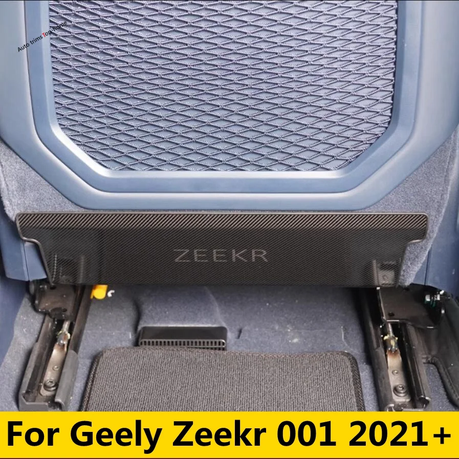 

Stainless Steel Rear Seat Rear Anti Kick Dust Board Pad Frame Cover Trim Fit For Geely Zeekr 001 2021 - 2023 Car Accessories