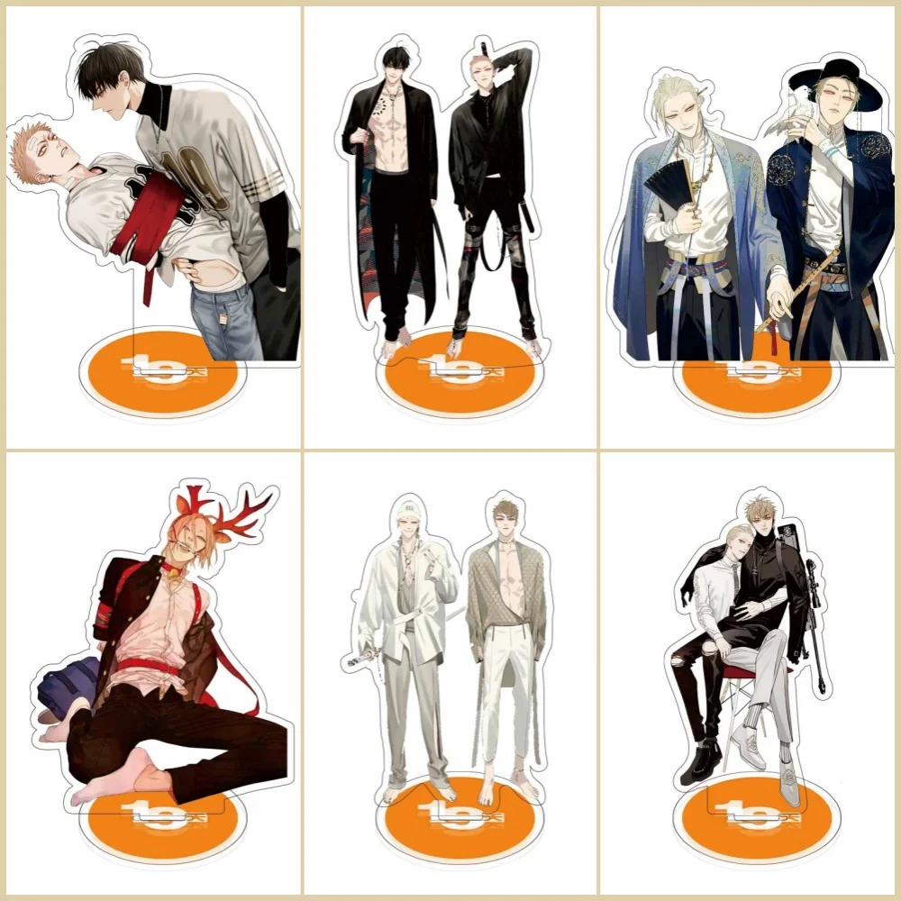 Hot Anime 19 Days Acrylic Figure Stand Model Toys Old Xian Hetian Jian Yi Character Model Desk Decor Cosplay BL Fans 15CM