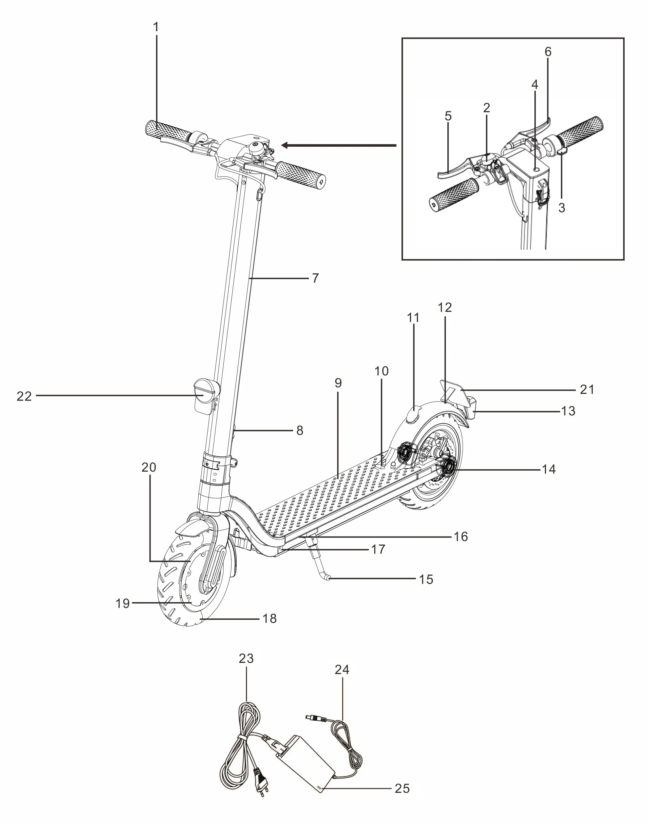 

EU Warehouse Foldable Two-wheel 36V 7.5Ah Battery 350W Brushless Motor Electric Scooter Adult 25km/h
