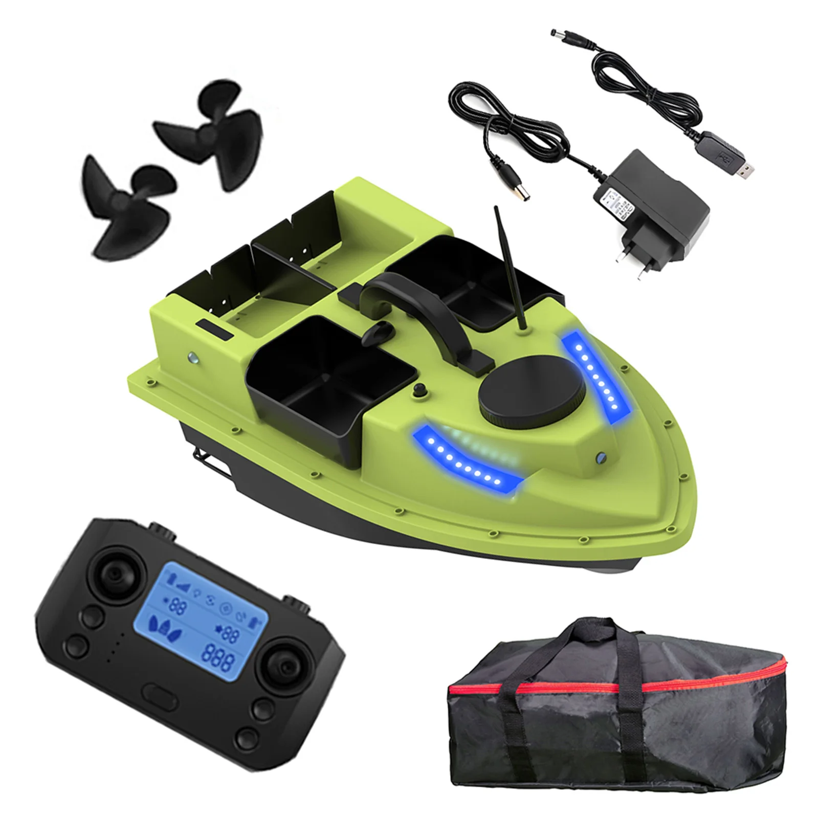 GPS RC Bait Boat 500M Wireless Remote Control Fishing Bait Boat Fishing Bait Boat Easy To Durable