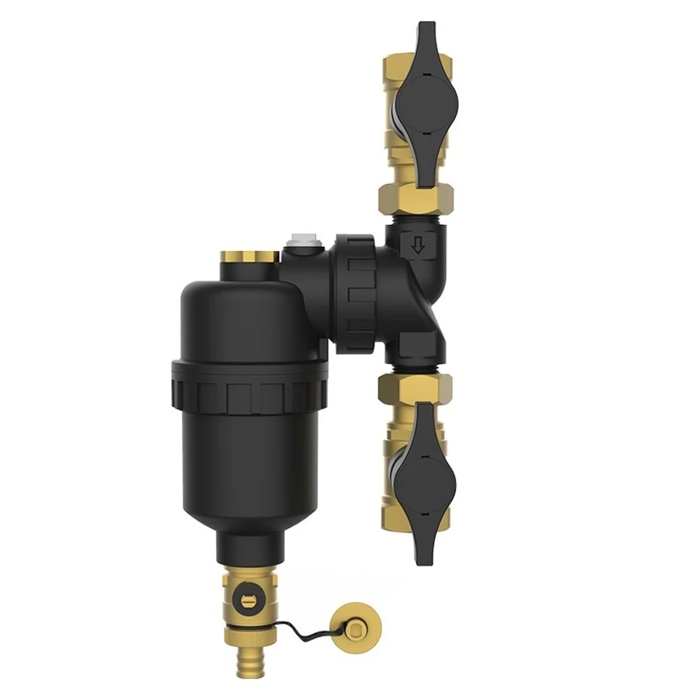 DN20/DN25 Magnetic Boiler Water Filter Pre-Filter With Removable Magnetic Ring And Copper Body For Underfloor Heating Systems