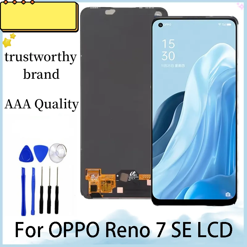 6.4 inches For OPPO Reno 7 SE LCD Display Touch Screen Panel Digitizer For Reno 7 SE PFCM00 LCD Replacement