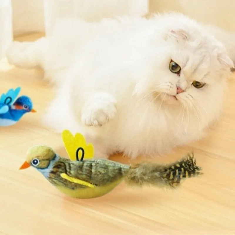 جديد الطيور القط لعبة محاكاة الطيور التفاعلية القط لعبة داخلي هريرة الطيور مطاردة إغاظة لعبة الجدار الشنق الطيور القط لعبة مرحبا الذاتي