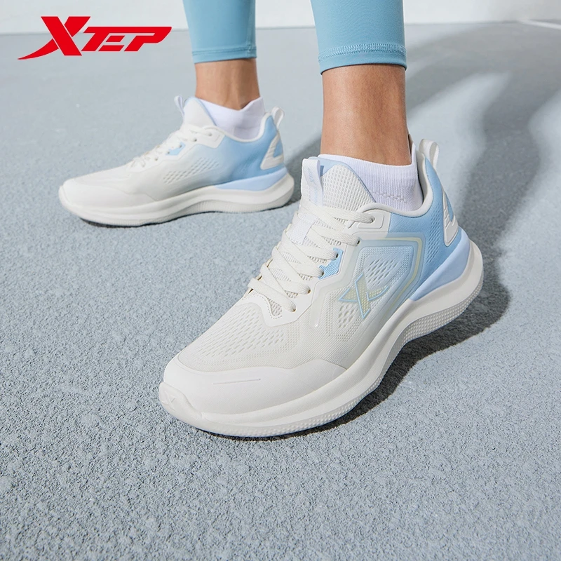 Xtep Running Shoes For Women 2024 Spring Non-Slip Women\'s Sports Shoes Stability Rebound Cushioning Soft Sneakers 876118110065