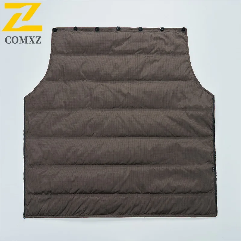معطف صوف رجالي سميك من COMXZ للعمل في الهواء الطلق سترة مبطنة دافئة من ريش الإوز رحلة ترفيهية سترات شتوية خفيفة