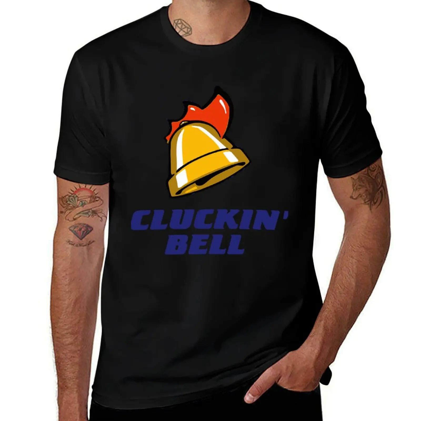 

cluckin &bell logo T-Shirt Utility Work Short Sleeve Top