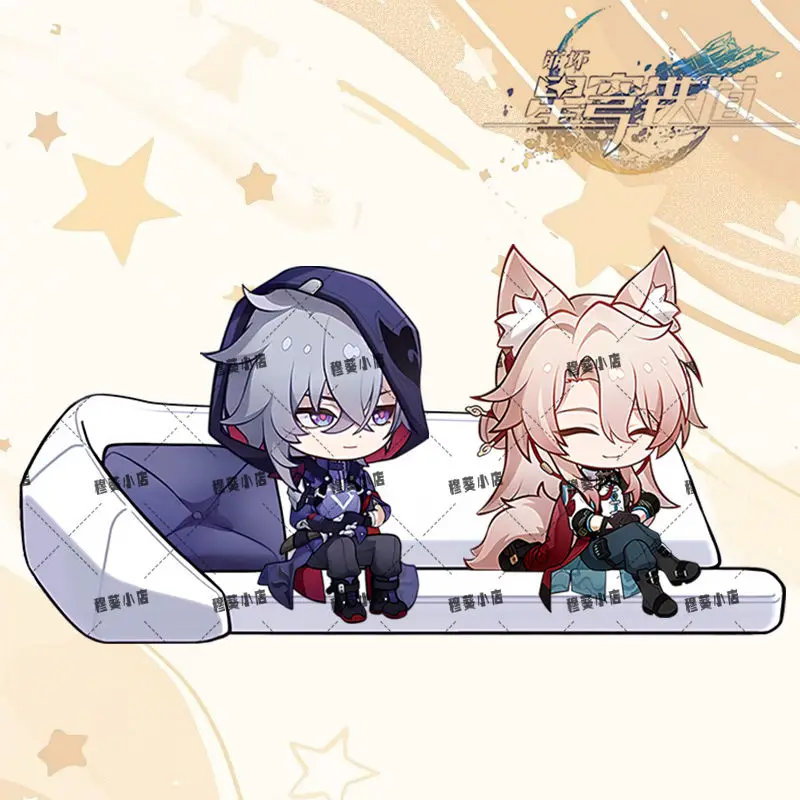 Honkai:Star Rail Live Broadcast Guest Or Host Magnetic Sofa Sitting Character Acrylic Fridge Sticker Jimi Keychain Desk Ornament