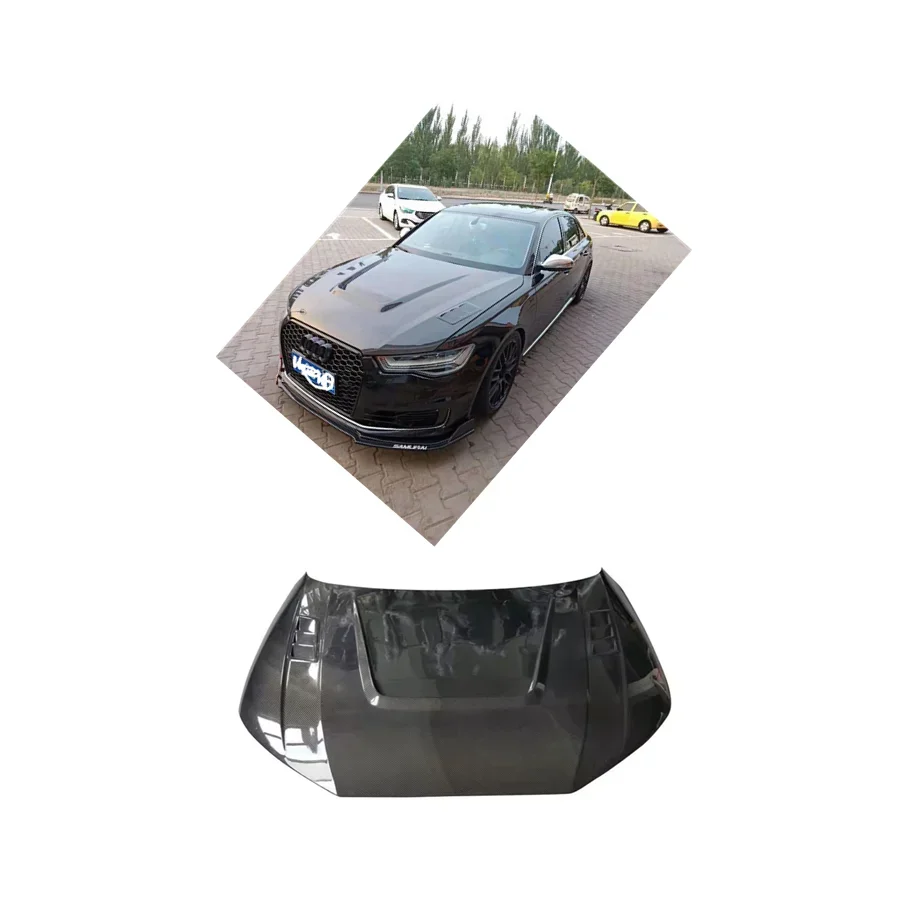 

Real Carbon Fiber Engine Hood For 2012-2015 Audi A6 S6 C7 Upgrade LY Style Audi A6 S6 Hood Bonnet