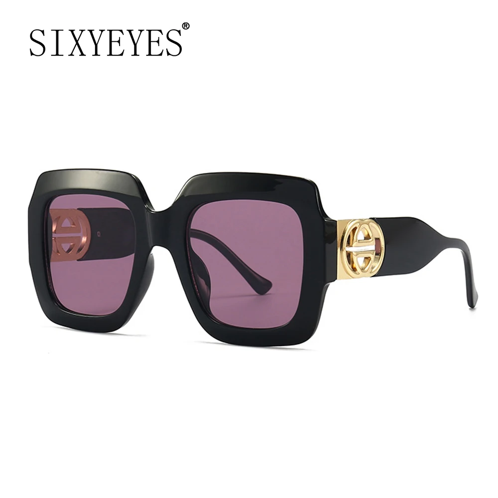 2024 Retro Oversized Square Sunglasses Women Luxury Brand Big Frame Sun Glasses for Men Vintage Punk Shades UV400 Tendy Eyewear