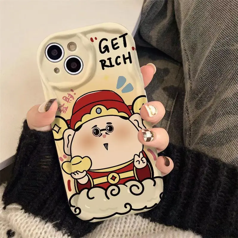 

Новый чехол для телефона с принтом китайского бога богатства для iPhone 16, 15, 14, 13, 12, 11, 8, 7 6, 6 6S XS X XR Mini Pro Max Plus, мягкий чехол