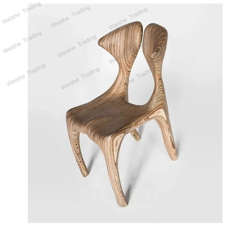 

Middle-Ancient Dining Household Solid Wood Dune High-Grade Chair with Backrest Chair Leisure