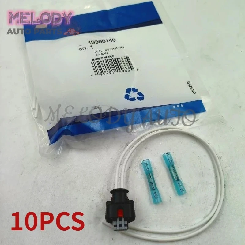 10PCS 19368140 PT3739 Injector Tail Wire Harnes Connector Kit For BUICK ENCORE LACROSSE CHEVROLET BOLT EQUINOX EXPRESS 2500