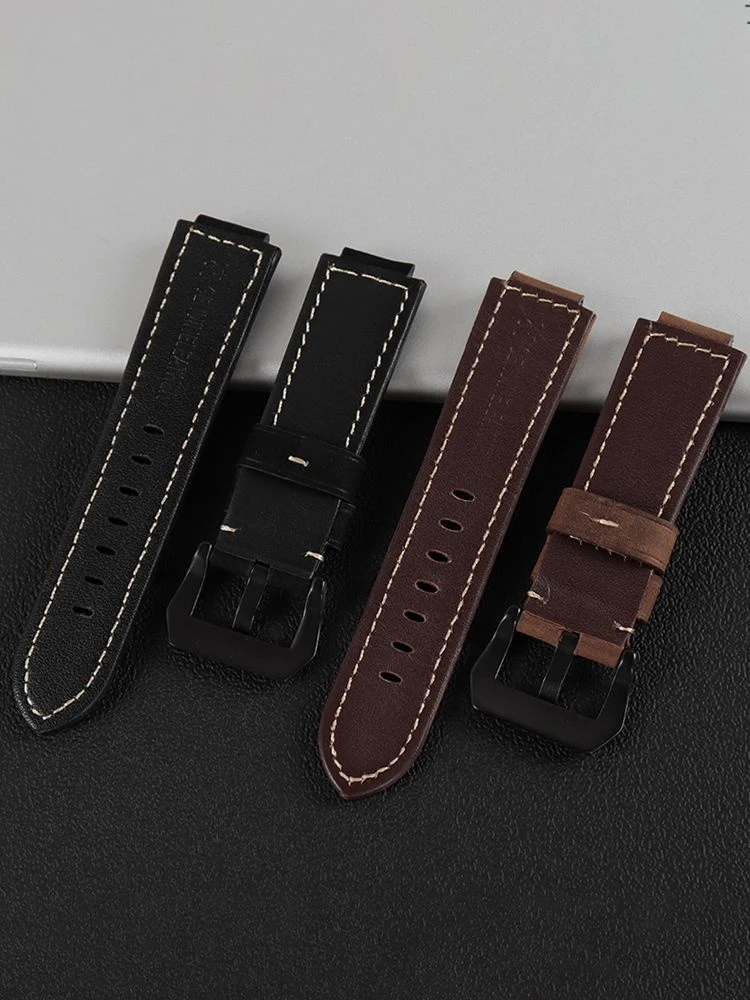 For TIMEx Navigator Tidal Series T2N721/720/739 TW2T76500 Vintage Frosted genuine leather watch strap men Watchband with Tools