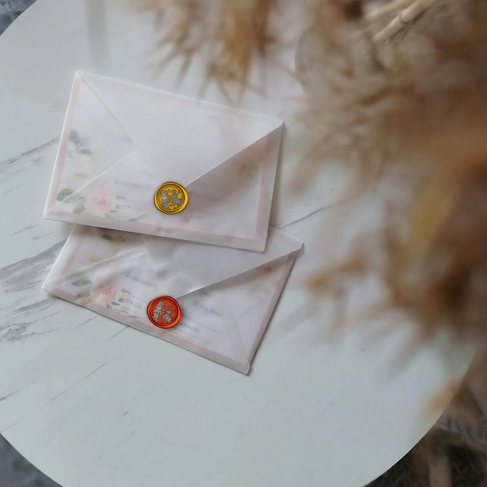 

1pc Fire Wax Seal Stamp Head Xmas Design Durable Non-Stick Smooth Envelope Sealing Lacquer Craft Wax Sealer Stamp Head